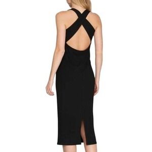 NWOT She and Sky Black Midi Dress